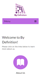 Mobile Screenshot of bydefinition.net